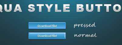 Free Aqua Style Button PSD